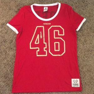 VS PINK 49ers jersey t shirt